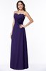 ColsBM Elaine Royal Purple Modern A-line Sleeveless Zip up Flower Plus Size Bridesmaid Dresses