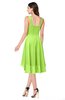ColsBM Ainsley Bright Green Elegant A-line Zipper Hi-Lo Ruching Plus Size Bridesmaid Dresses