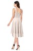 ColsBM Ainsley Cream Pink Elegant A-line Zipper Hi-Lo Ruching Plus Size Bridesmaid Dresses