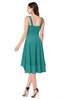ColsBM Ainsley Emerald Green Elegant A-line Zipper Hi-Lo Ruching Plus Size Bridesmaid Dresses