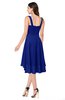 ColsBM Ainsley Nautical Blue Elegant A-line Zipper Hi-Lo Ruching Plus Size Bridesmaid Dresses