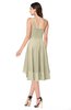 ColsBM Ainsley Putty Elegant A-line Zipper Hi-Lo Ruching Plus Size Bridesmaid Dresses