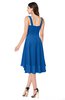 ColsBM Ainsley Royal Blue Elegant A-line Zipper Hi-Lo Ruching Plus Size Bridesmaid Dresses