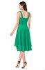 ColsBM Ainsley Sea Green Elegant A-line Zipper Hi-Lo Ruching Plus Size Bridesmaid Dresses