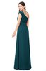 ColsBM Bethany Blue Green Modern A-line Sleeveless Chiffon Floor Length Plus Size Bridesmaid Dresses