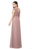 ColsBM Bethany Blush Pink Modern A-line Sleeveless Chiffon Floor Length Plus Size Bridesmaid Dresses