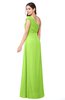 ColsBM Bethany Bright Green Modern A-line Sleeveless Chiffon Floor Length Plus Size Bridesmaid Dresses