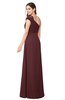ColsBM Bethany Burgundy Modern A-line Sleeveless Chiffon Floor Length Plus Size Bridesmaid Dresses
