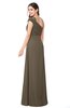 ColsBM Bethany Carafe Brown Modern A-line Sleeveless Chiffon Floor Length Plus Size Bridesmaid Dresses