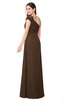 ColsBM Bethany Chocolate Brown Modern A-line Sleeveless Chiffon Floor Length Plus Size Bridesmaid Dresses