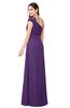 ColsBM Bethany Dark Purple Modern A-line Sleeveless Chiffon Floor Length Plus Size Bridesmaid Dresses
