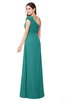 ColsBM Bethany Emerald Green Modern A-line Sleeveless Chiffon Floor Length Plus Size Bridesmaid Dresses