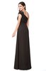 ColsBM Bethany Fudge Brown Modern A-line Sleeveless Chiffon Floor Length Plus Size Bridesmaid Dresses