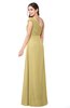 ColsBM Bethany Gold Modern A-line Sleeveless Chiffon Floor Length Plus Size Bridesmaid Dresses