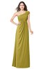 ColsBM Bethany Golden Olive Modern A-line Sleeveless Chiffon Floor Length Plus Size Bridesmaid Dresses