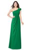 ColsBM Bethany Green Modern A-line Sleeveless Chiffon Floor Length Plus Size Bridesmaid Dresses