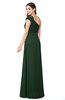 ColsBM Bethany Hunter Green Modern A-line Sleeveless Chiffon Floor Length Plus Size Bridesmaid Dresses