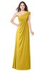ColsBM Bethany Lemon Curry Modern A-line Sleeveless Chiffon Floor Length Plus Size Bridesmaid Dresses