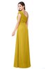 ColsBM Bethany Lemon Curry Modern A-line Sleeveless Chiffon Floor Length Plus Size Bridesmaid Dresses