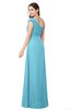 ColsBM Bethany Light Blue Modern A-line Sleeveless Chiffon Floor Length Plus Size Bridesmaid Dresses