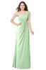 ColsBM Bethany Light Green Modern A-line Sleeveless Chiffon Floor Length Plus Size Bridesmaid Dresses