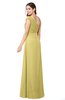 ColsBM Bethany Misted Yellow Modern A-line Sleeveless Chiffon Floor Length Plus Size Bridesmaid Dresses