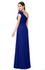 ColsBM Bethany Nautical Blue Modern A-line Sleeveless Chiffon Floor Length Plus Size Bridesmaid Dresses