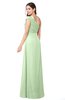 ColsBM Bethany Pale Green Modern A-line Sleeveless Chiffon Floor Length Plus Size Bridesmaid Dresses