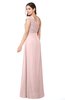 ColsBM Bethany Pastel Pink Modern A-line Sleeveless Chiffon Floor Length Plus Size Bridesmaid Dresses