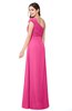ColsBM Bethany Rose Pink Modern A-line Sleeveless Chiffon Floor Length Plus Size Bridesmaid Dresses