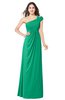 ColsBM Bethany Sea Green Modern A-line Sleeveless Chiffon Floor Length Plus Size Bridesmaid Dresses