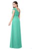 ColsBM Bethany Seafoam Green Modern A-line Sleeveless Chiffon Floor Length Plus Size Bridesmaid Dresses