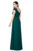 ColsBM Bethany Shaded Spruce Modern A-line Sleeveless Chiffon Floor Length Plus Size Bridesmaid Dresses