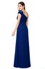 ColsBM Bethany Sodalite Blue Modern A-line Sleeveless Chiffon Floor Length Plus Size Bridesmaid Dresses