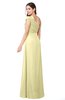 ColsBM Bethany Soft Yellow Modern A-line Sleeveless Chiffon Floor Length Plus Size Bridesmaid Dresses