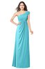 ColsBM Bethany Turquoise Modern A-line Sleeveless Chiffon Floor Length Plus Size Bridesmaid Dresses