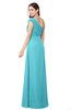 ColsBM Bethany Turquoise Modern A-line Sleeveless Chiffon Floor Length Plus Size Bridesmaid Dresses