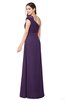 ColsBM Bethany Violet Modern A-line Sleeveless Chiffon Floor Length Plus Size Bridesmaid Dresses