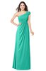 ColsBM Bethany Viridian Green Modern A-line Sleeveless Chiffon Floor Length Plus Size Bridesmaid Dresses