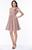 ColsBM Brynlee Blush Pink Modern Asymmetric Neckline Sleeveless Criss-cross Straps Mini Plus Size Bridesmaid Dresses