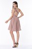 ColsBM Brynlee Blush Pink Modern Asymmetric Neckline Sleeveless Criss-cross Straps Mini Plus Size Bridesmaid Dresses