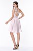 ColsBM Brynlee Blush Modern Asymmetric Neckline Sleeveless Criss-cross Straps Mini Plus Size Bridesmaid Dresses