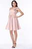 ColsBM Brynlee Pastel Pink Modern Asymmetric Neckline Sleeveless Criss-cross Straps Mini Plus Size Bridesmaid Dresses