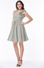 ColsBM Brynlee Platinum Modern Asymmetric Neckline Sleeveless Criss-cross Straps Mini Plus Size Bridesmaid Dresses