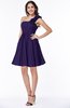 ColsBM Brynlee Royal Purple Modern Asymmetric Neckline Sleeveless Criss-cross Straps Mini Plus Size Bridesmaid Dresses