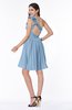 ColsBM Brynlee Sky Blue Modern Asymmetric Neckline Sleeveless Criss-cross Straps Mini Plus Size Bridesmaid Dresses