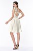 ColsBM Brynlee Whisper White Modern Asymmetric Neckline Sleeveless Criss-cross Straps Mini Plus Size Bridesmaid Dresses