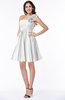 ColsBM Brynlee White Modern Asymmetric Neckline Sleeveless Criss-cross Straps Mini Plus Size Bridesmaid Dresses