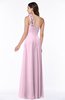 ColsBM Nola Baby Pink Modern A-line One Shoulder Chiffon Ruching Plus Size Bridesmaid Dresses