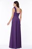 ColsBM Nola Dark Purple Modern A-line One Shoulder Chiffon Ruching Plus Size Bridesmaid Dresses